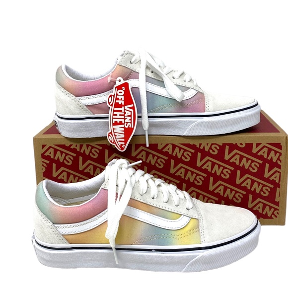 VANS Old Skool Low Top Beige Multi Canvas Suede Women Size Sneakers VN0A4U3BWGQ - Picture 1 of 10